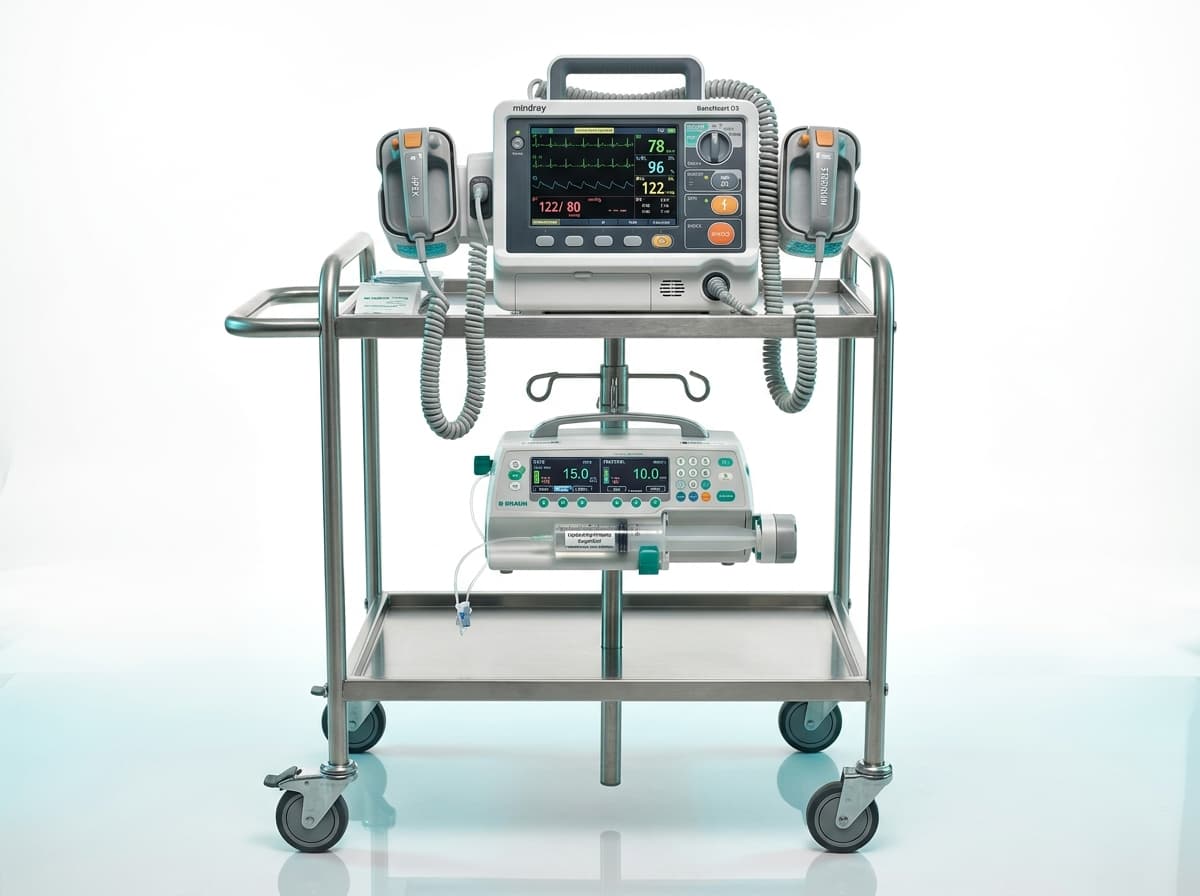 Biphasic Defibrillator Energy Discharge & Paddle Check