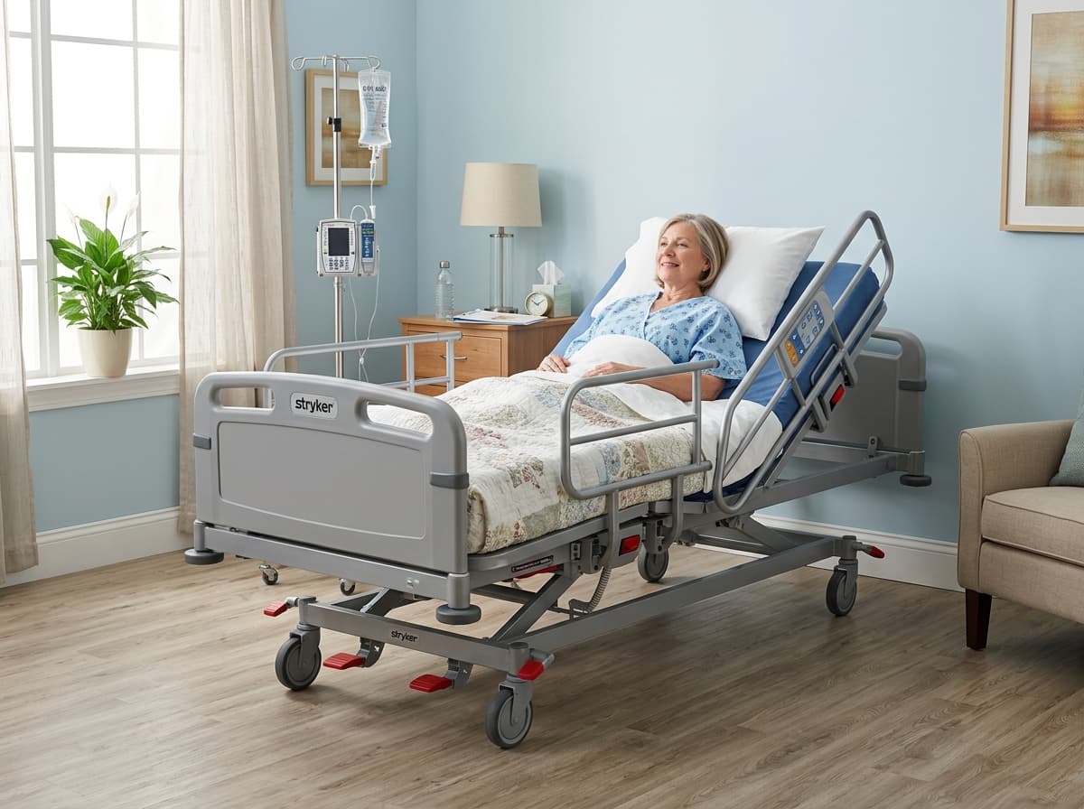 Adjustable Hospital Patient Bed available for rent in Amravati - Medifame Biomedical Services