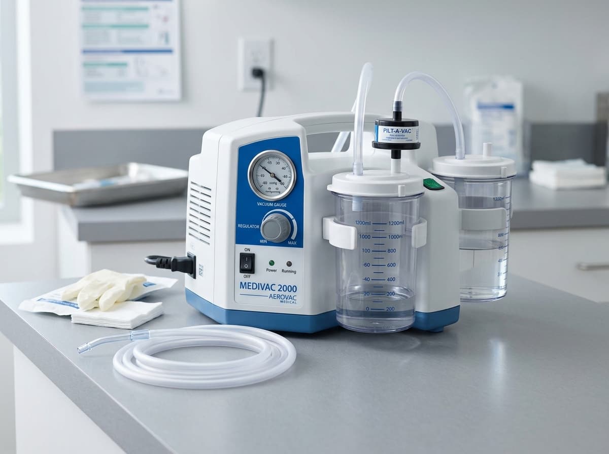 Mini Suction Machine (Portable Phlegm Unit) available for rent in Amravati - Medifame Biomedical Services